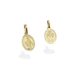 Pingente Medalhinha Nossa Senhora das Graças 18k