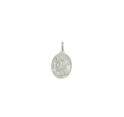 Pingente Prata São Miguel Arcanjo 15 mm