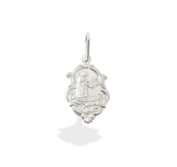 Pingente Prata Nossa Senhora de Fátima 14 mm