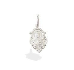 Pingente Prata Santa Teresinha 14 mm