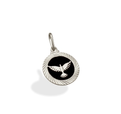 Pingente Medalha Espírito Santo - Prata