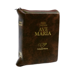 Bíblia Ave Maria de Bolso com Zíper