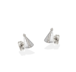 Brinco Prata Nossa Senhora Aparecida  8 mm