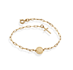 Pulseira Cartier São Bento com Cruz 8 mm