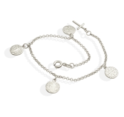 Pulseira Prata São Bento 9 mm