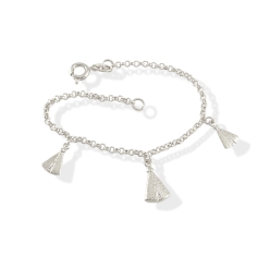Pulseira Prata Nossa Senhora Aparecida 16 mm