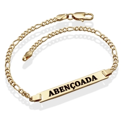 Pulseira Chapa Abençoada