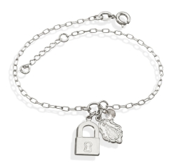 Pulseira Consagração Moldura Nossa Senhora Aparecida - Prata
