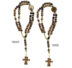 Pulseira Terço dos Homens Madeira