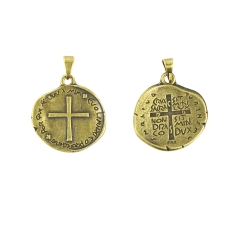 Medalha das Duas Cruzes Ouro Velho - 22 mm