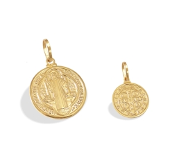 Medalha de São Bento Ouro 18k 20 mm