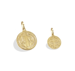 Medalha de São Bento Ouro 18k 15 mm