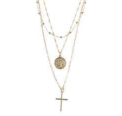 Colar Trio Correntes São Bento Dourado