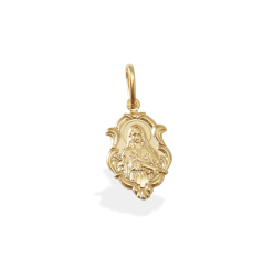 Pingente Moldura Sagrado Coração de Maria 14 mm
