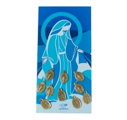 Medalhinhas Ouro Velho Nossa Senhora das Graças - Pacote Com 10