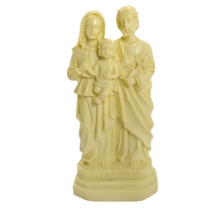 Imagem Sagrada Família Marfim - 10cm