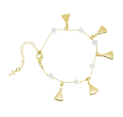 Pulseira Nossa Senhora Aparecida - Dourada