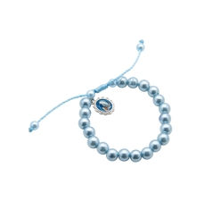 Pulseira Regulagem Pérola Nossa Senhora de Lourdes