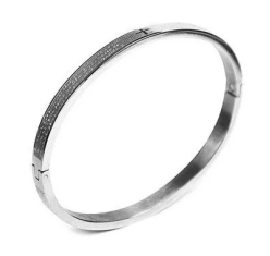 Bracelete Aço Inox Oração Pai Nosso
