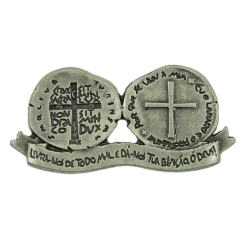 Adorno Medalha das Duas Cruzes - Níquel