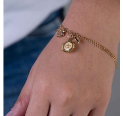 Pulseira Espirito Santo Dourada