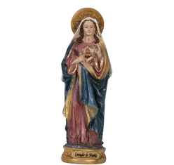 Imagem Resina Nacional Imaculado Coração de Maria Barroco 20cm