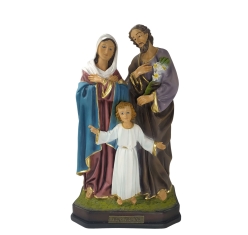 Imagem Resina Nacional Sagrada Família Italiana 20cm