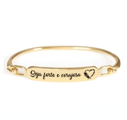 Pulseira Seja Forte e Corajosa