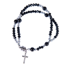 Pulseira Terço Imã Cruz