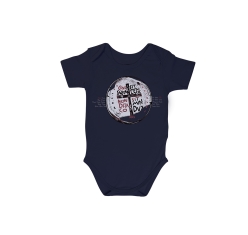 Body Infantil Medalha das Duas Cruzes - Azul Marinho