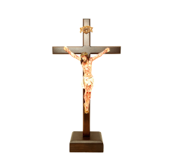 Crucifixo Cristo Chagado Base Removível