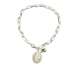 Pulseira Consagração Nossa Senhora das Graças com Cadeado (N 2)