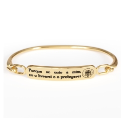 Pulseira Medalha das Duas Cruzes