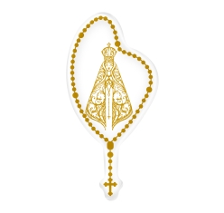 Adesivo Terco Nossa Senhora - Dourado