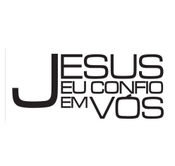 Adesivo Jesus, Eu Confio em Vós - Preto