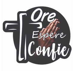 Adesivo Ore, Espere e Confie - Pequeno