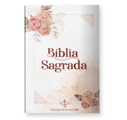 Bíblia Sagrada Tradução Oficial da CNBB  - Capa Salmão - Feminina