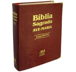 Livro Bíblia Sagrada Ave Maria - Letra Grande