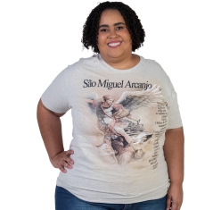 Baby Look Plus Size São Miguel Arcanjo - Toque de Outono