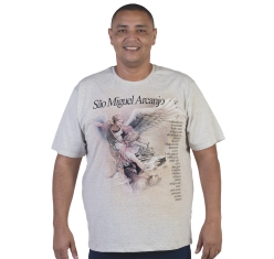 Camiseta Plus Size São Miguel Arcanjo - Toque de Outono