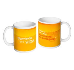 Caneca Sorrindo Pra Vida