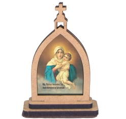 Capela Mãe Rainha 6,5cm MDF 3mm Cru