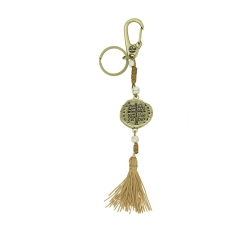 Chaveiro para Bolsa Medalha das Duas Cruzes - Ouro Velho