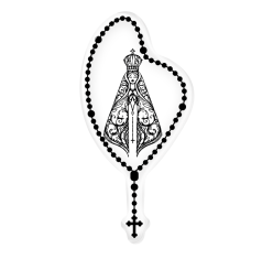 Adesivo Terco Nossa Senhora - Branco