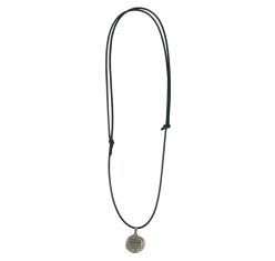 Cordão Infantil Medalha das Duas Cruzes - 19mm Níquel