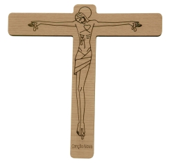 Crucifixo de Parede "Vinde, ó Deus" 20cm