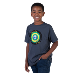 Camiseta Juvenil Meu Escudo é a Fé - Chumbo