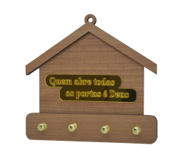 Porta Chaves Quem Abre Todas as Portas é Deus