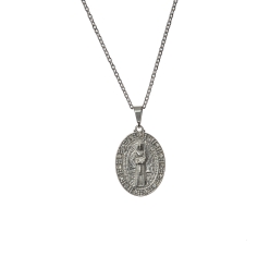 Corrente Medalha com Strass Nossa Senhora das Lágrimas