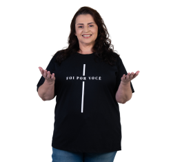 Baby Look Foi Por Você Plus Size